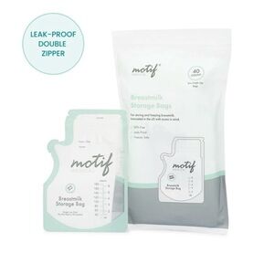 Motif Medical Breastmilk Storage Bags 100 count 8oz Single Use Bags NEW